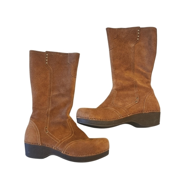 DANSKO LEATHER SUEDE CALF BOOTS SIZE 41 - Picture 1 of 10